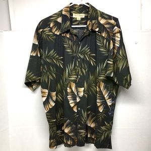 Tori Richard vintage button down short sleeves casual aloha shirt size large men